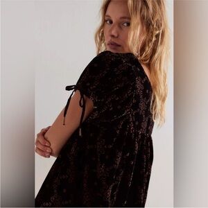 Velvet mini dress/tunic